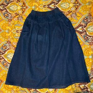 Vintage Favorites Denim Long Skirt Small